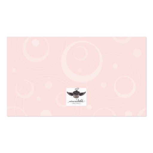 cupcake business card (back side)