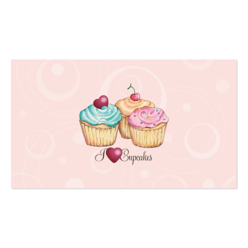 cupcake business card (front side)
