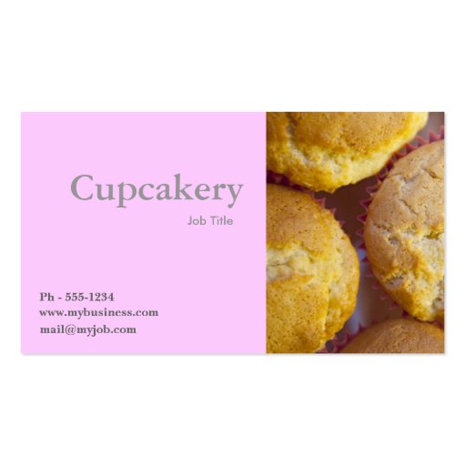 cupcake  business card (front side)