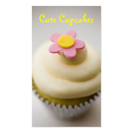 Cupcake! Business Card Template (front side)