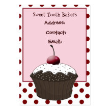 cupcake business Cards