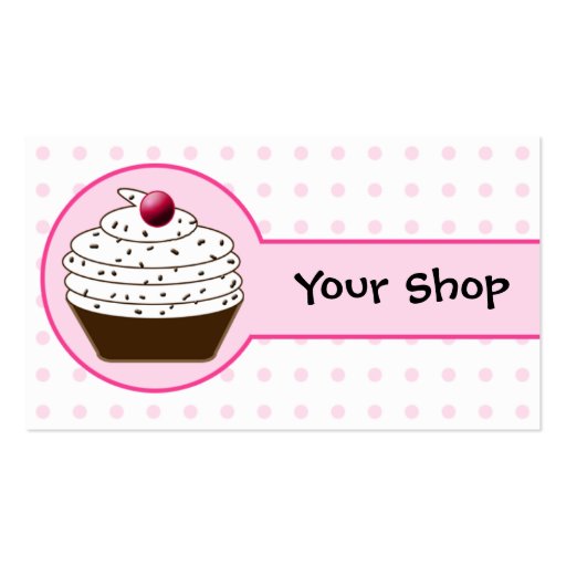 cupcake business Cards (front side)