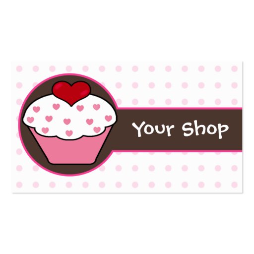 cupcake business Cards (front side)