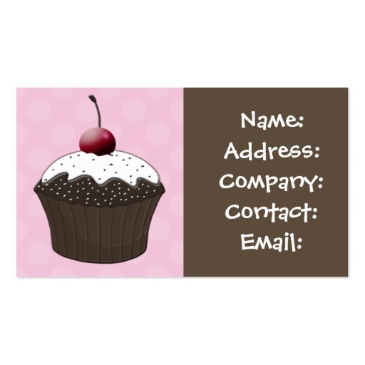 cupcake business Cards