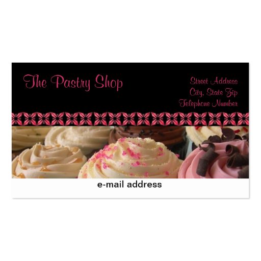 Cupcake Business Cards for BP (front side)