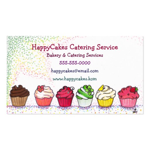 Cupcake Catering Business Card