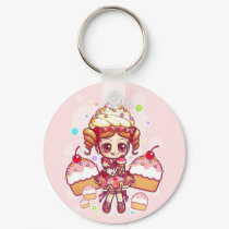 Cupcake-chan Keychain by celesse Cupcake-chan Keychain