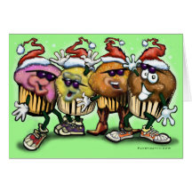 CupCake Christmas Greeting Cards