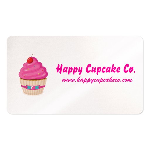 Cupcake Company Business Card (back side)