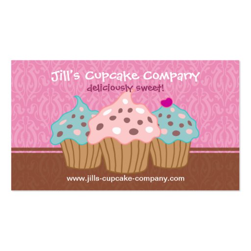 Cupcake Company Business Card (front side)