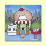 Cupcake Cottage Magnet magnets