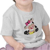 Cupcake Cow baby t-shirt