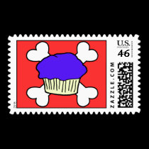 CupCake CrossBones Postage postage