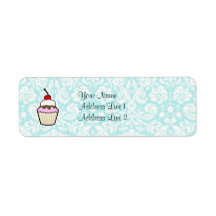 Cupcake; cute return address labels