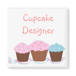 Cupcake Designer Fridge Magnets