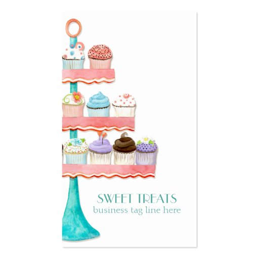 Cupcake Dessert Baking Bakery Business Package Business Card Template (front side)