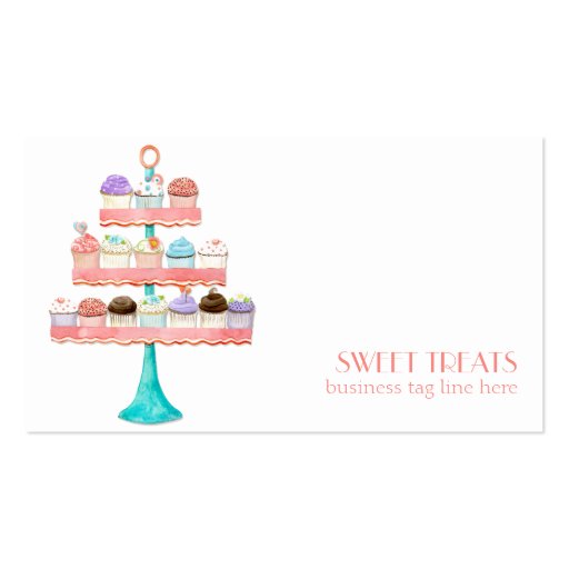 Cupcake Dessert Baking Bakery Business Package Business Card (front side)