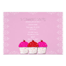 Cupcake Dessert Invitation invitations
