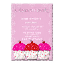 Cupcake Dessert Party Invitation invitations