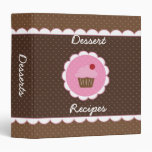 Cupcake Dessert Recipe Binder