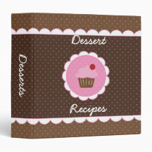Cupcake Dessert Recipe Binder