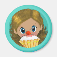 Cupcake Diva Fridge Magnets