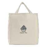 cupcake diva leopard print cupcake design canvas bag