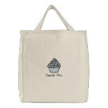 cupcake diva leopard print cupcake design canvas bag