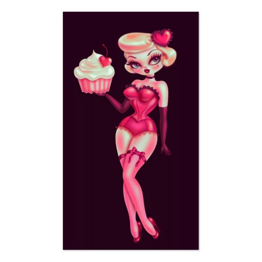 Cupcake Doll Business Card (front side)