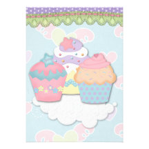 Cupcake Dreams Custom Invitation