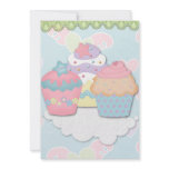 cupcake dreams personalized invitation
