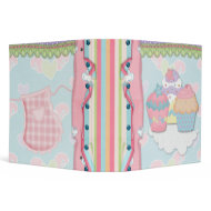 Cupcake Dreams Recipe Notebook binder