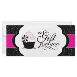 Cupcake Gift Certificate Personalized Rack Card