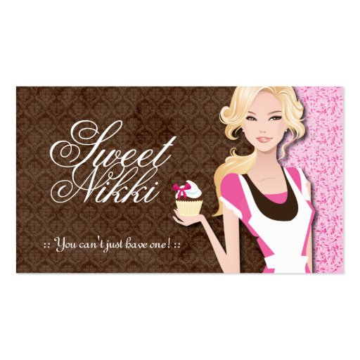 Cupcake Girl Business Cards (front side)