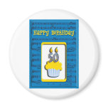 Cupcake Happy Birthday 50th Refrigerator Magnet