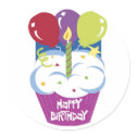 Cupcake Happy Birthday Sticker sticker