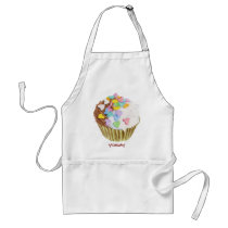 Cupcake Hearts Apron by floatinglemons Cupcake Hearts Apron