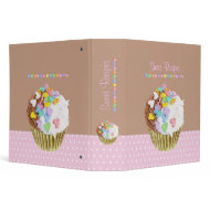 Cupcake Hearts Avery Binder binder