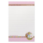 Cupcake Hearts lined To-Do List Personalized Stationery