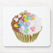 Cupcake Hearts Mousepad
