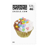 Cupcake Hearts Stamp stamp