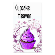 "Cupcake Heaven" - Confections Desserts Pastries Business Card Templates