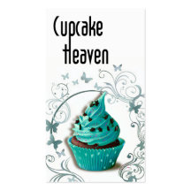 "Cupcake Heaven" - Confections Desserts Pastries Business Card Template