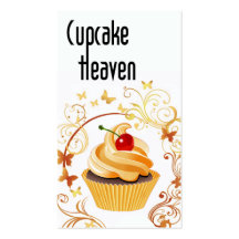"Cupcake Heaven" - Confections Desserts Pastries Business Card Templates