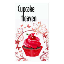 "Cupcake Heaven" - Confections Desserts Pastries Business Card Template