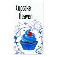 "Cupcake Heaven" - Confections Desserts Pastries Business Card Template