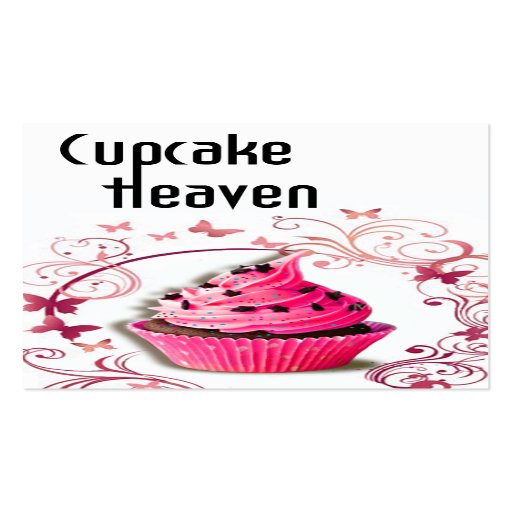 "Cupcake Heaven" - Confections Desserts Pastries Business Cards