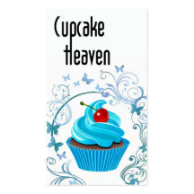 "Cupcake Heaven" - Confections Desserts Pastries Business Card Template