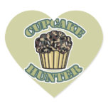 Cupcake Hunter Heart Sticker