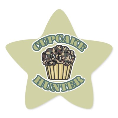 Cupcake Hunter Star Stickers Zazzle_sticker Cupcake Hunter Star Stickers Zazzle_sticker